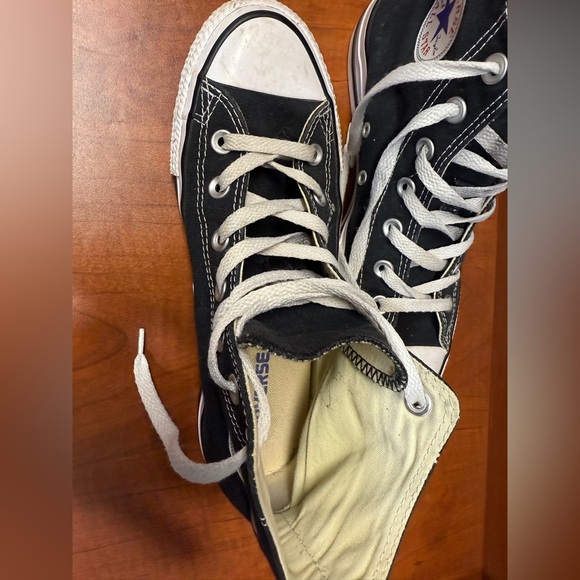 Converse Black and White High-Top Sneakers - Picture 5 of 10